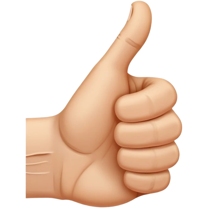 thumbs up like gesture emoji