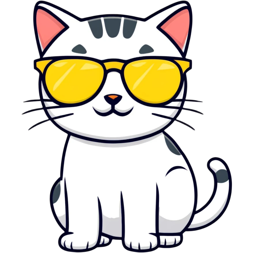cat wearing sunglasses emoji