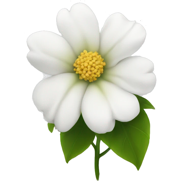 a white flower  emoji
