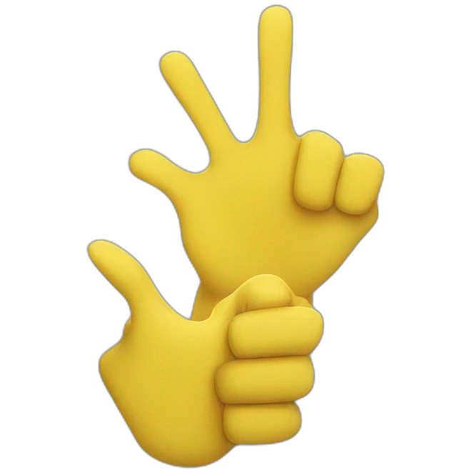two yellow hands cracking knuckles emoji
