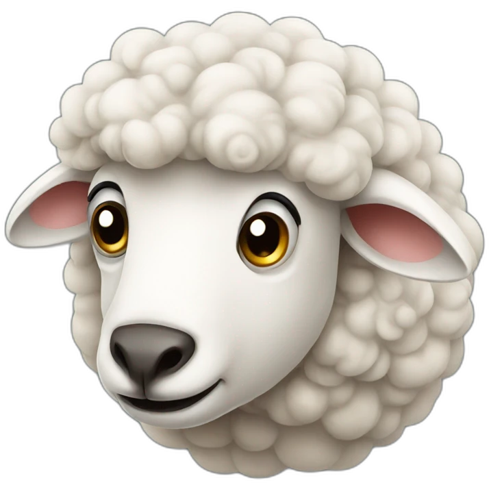 stubborn sheep emoji