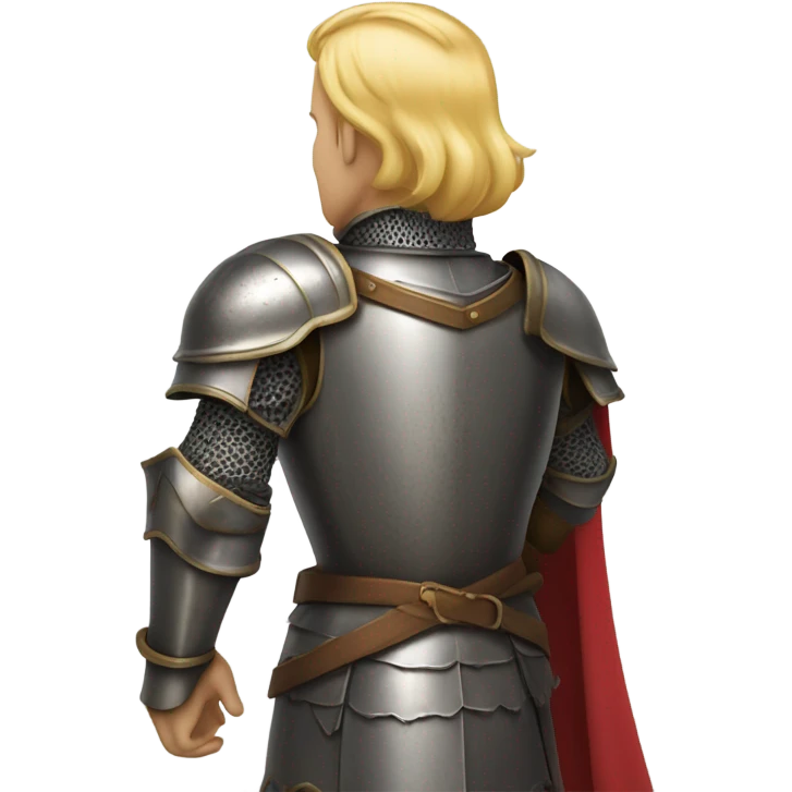 knight blonde hair rear emoji