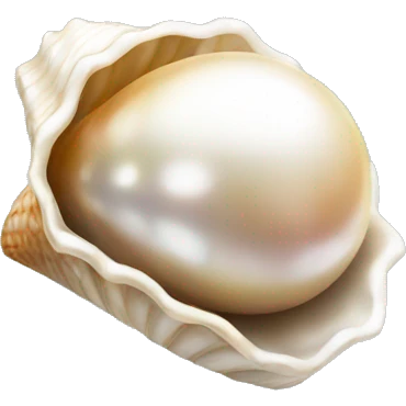 Shell pearl emoji