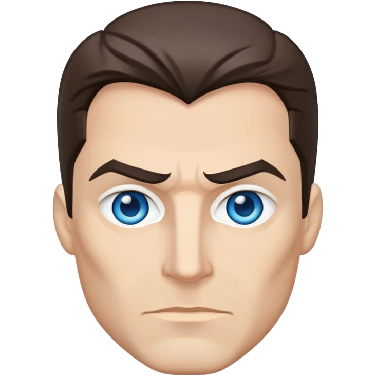 Batman Caucasian Hispanic blue eyes  emoji