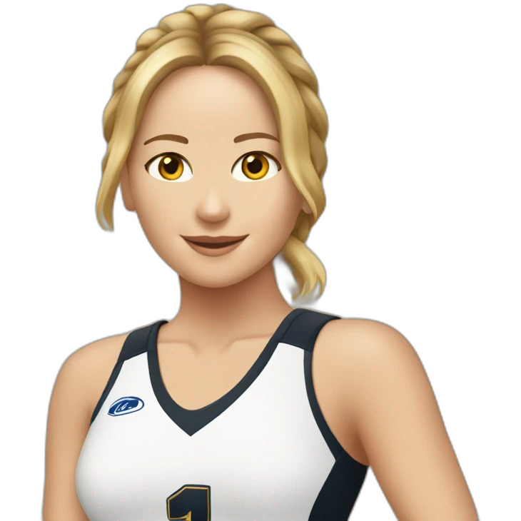 jennifer lawrence playing volleyball emoji