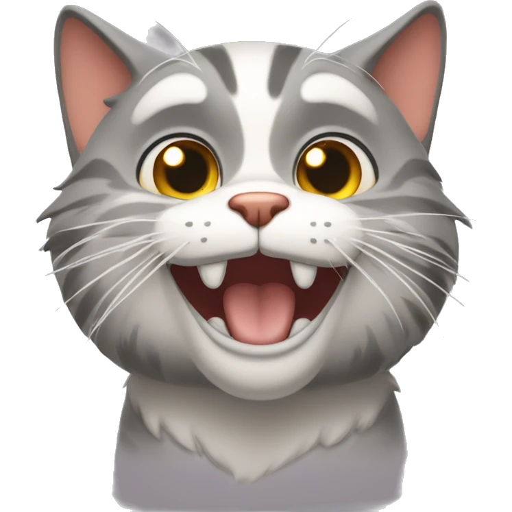 Goofy cat  emoji
