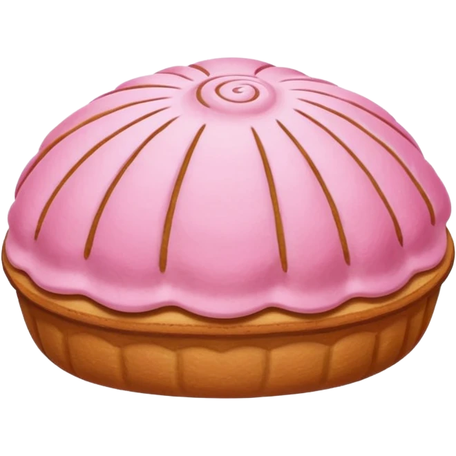 pink pan dulce concha emoji