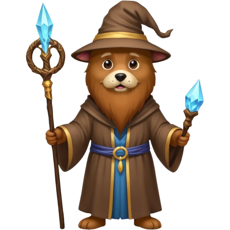 Dog wizard emoji