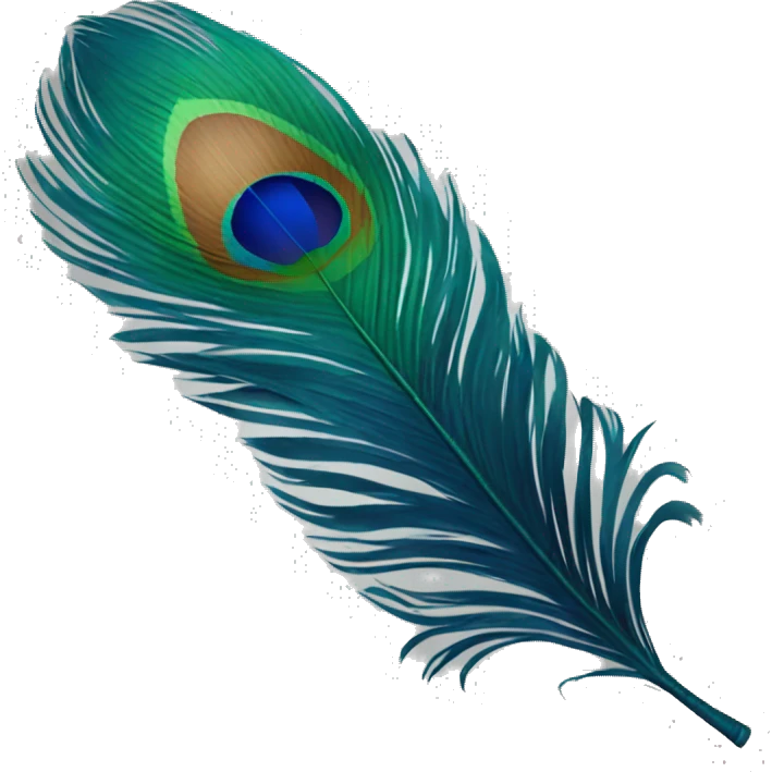 peacock feather emoji