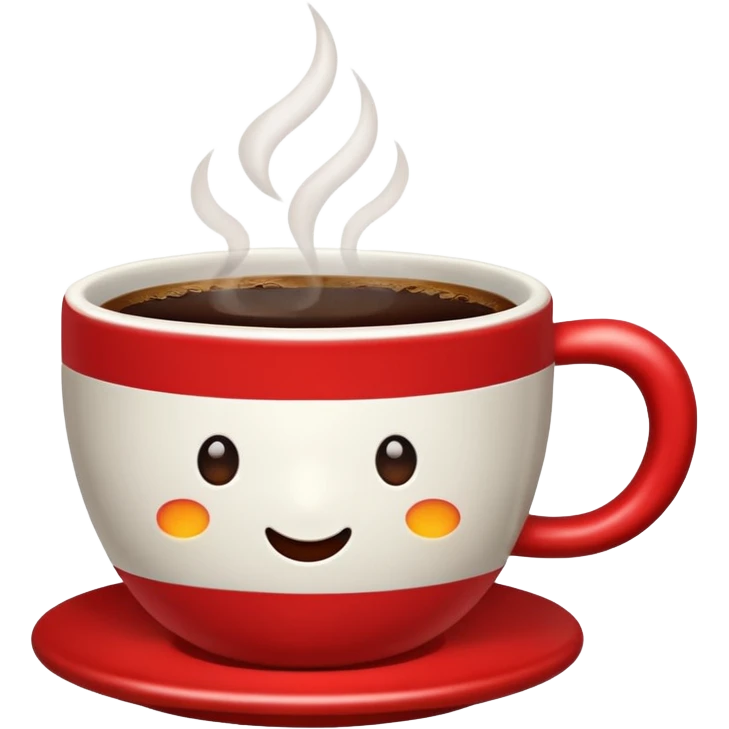 cup of coffe red emoji