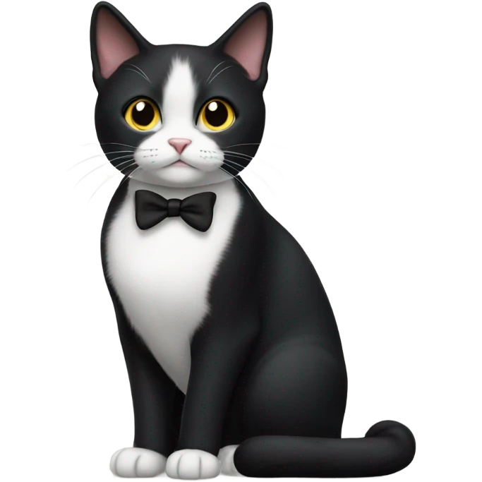 Tuxedo cat emoji