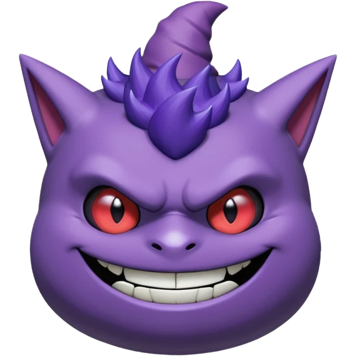 gengar from pokemon on jojos head emoji