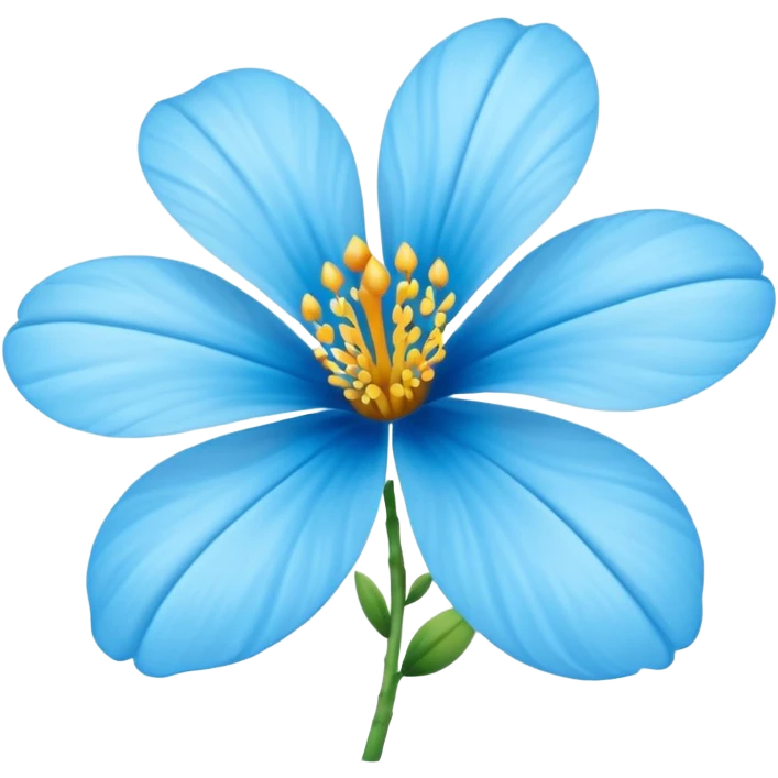 Flor de lirio azul cielo emoji