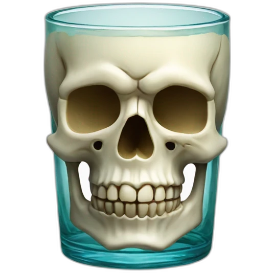 skull glass emoji