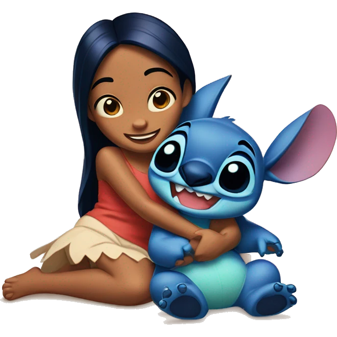 Lilo &Stitch fell in love emoji