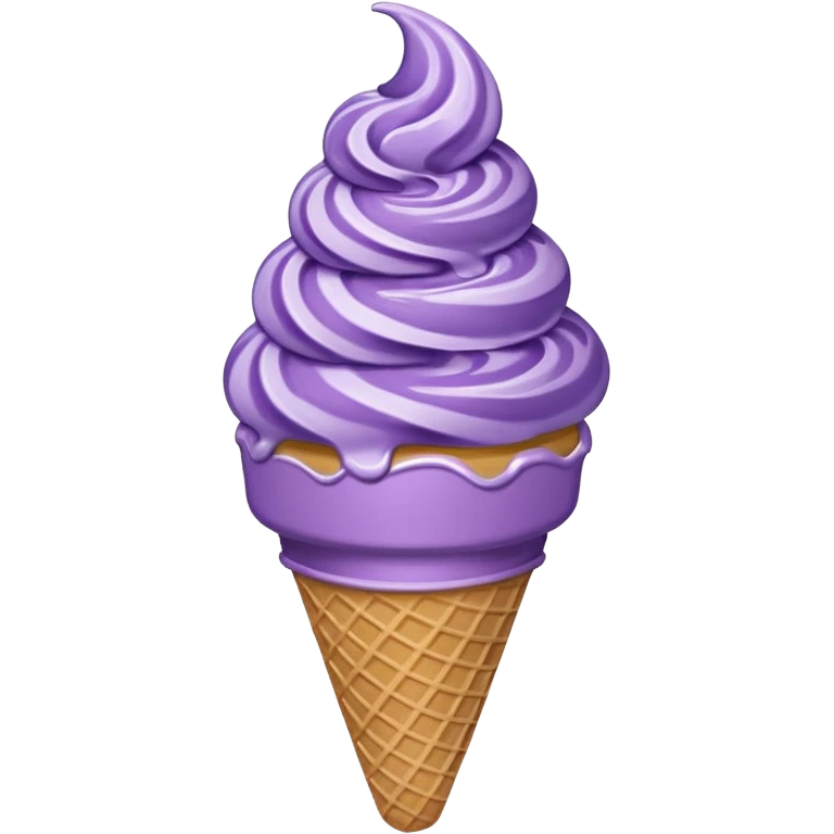 Purple icecream cone emoji