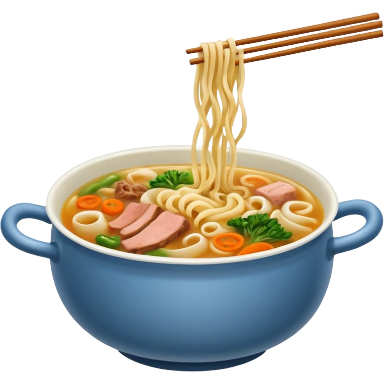 Realistic nuddle Soup    emoji