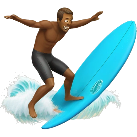 Surfing emoji