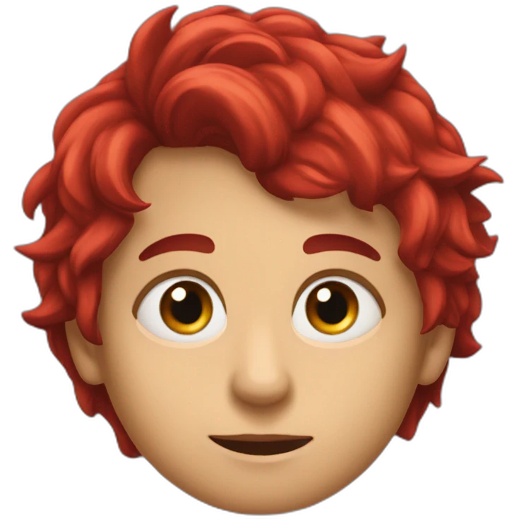 Louve au yeux rouge emoji
