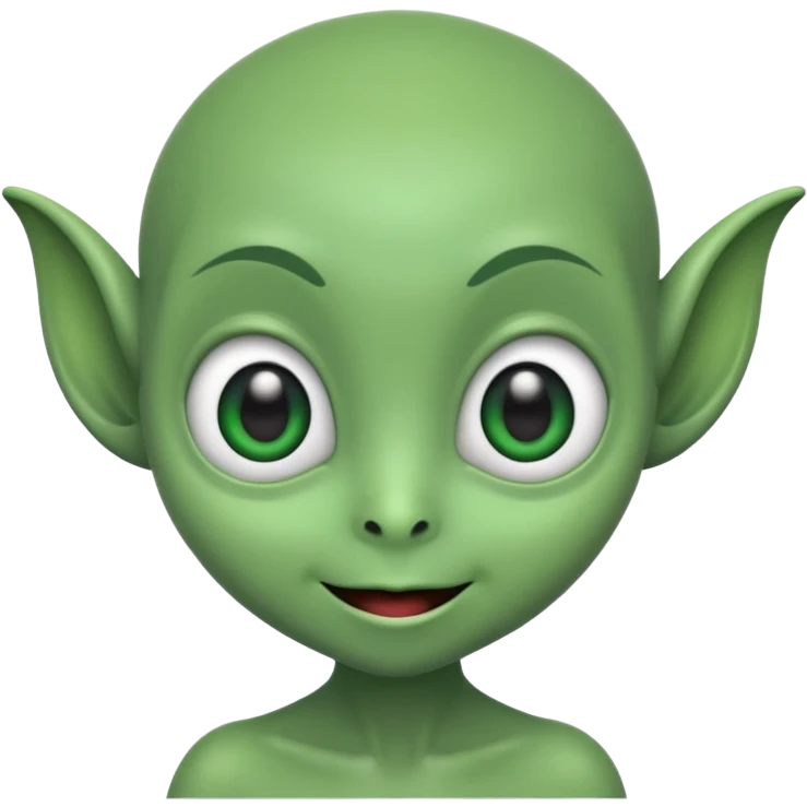 a bold cute aliens  emoji