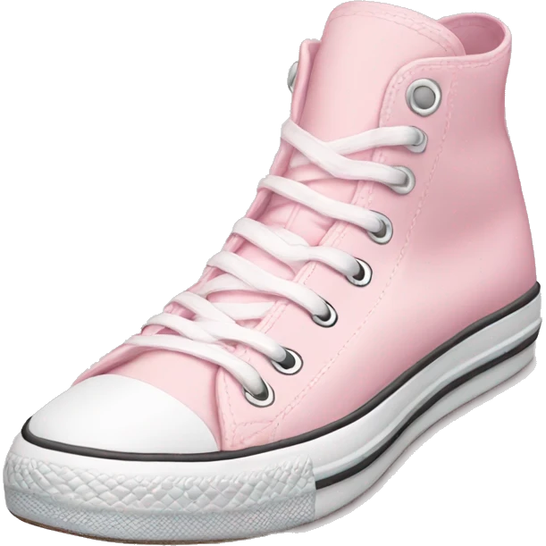 Pastel pink converse emoji