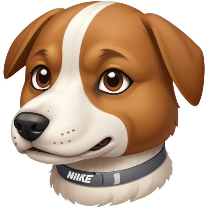 Dog wearing a Nike Tech  emoji