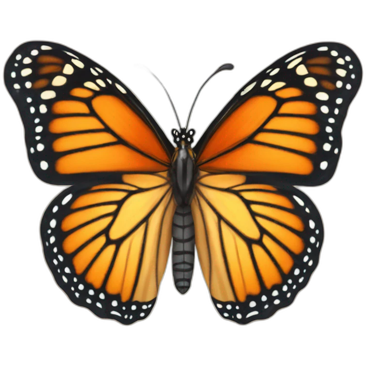 beautiful monarch butterfly emoji