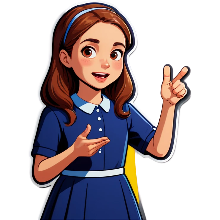 Girl giving speech  emoji