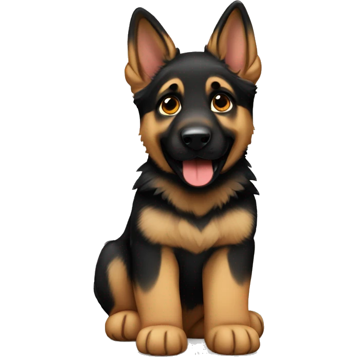 German shepherd puppy emoji