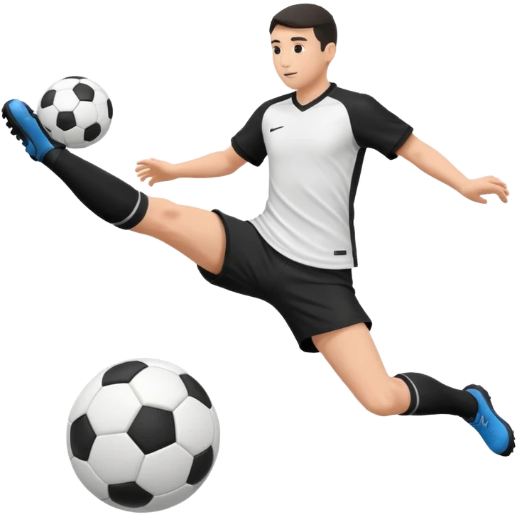 soccer ball passed between defender's legs emoji