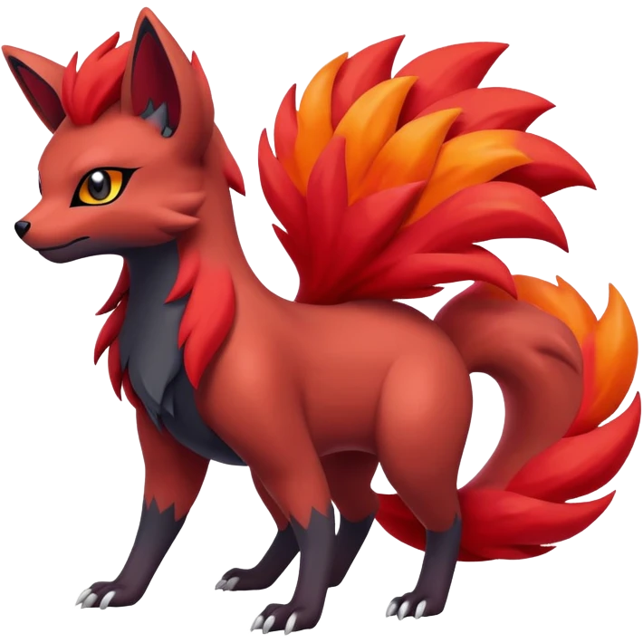 Zoroark-Vulpix-Fakémon-hybrid-creature (full body)  emoji