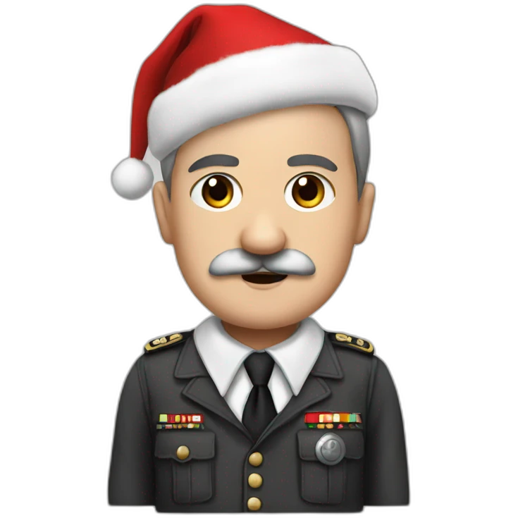 hitler as santa clause emoji