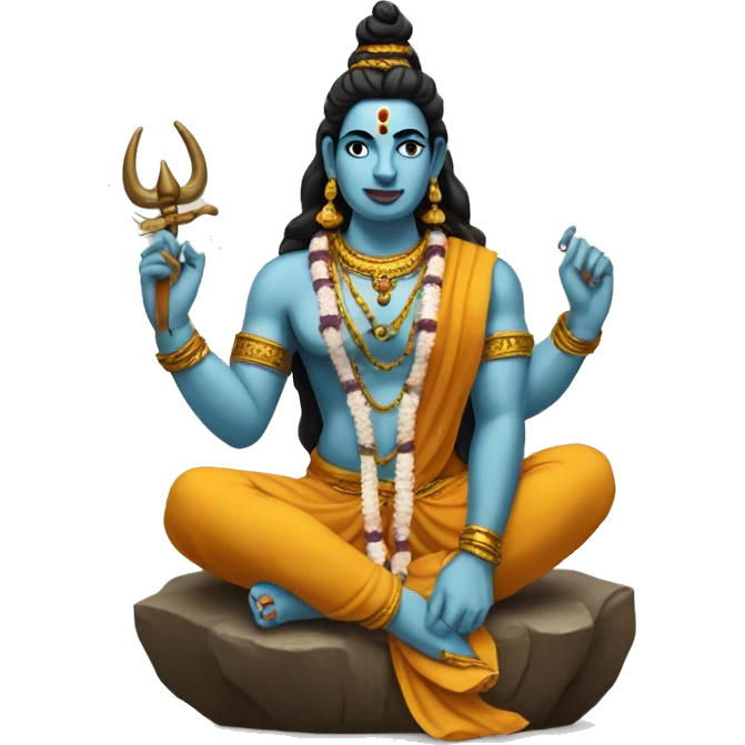"Shiva parvati sitting in bull" emoji