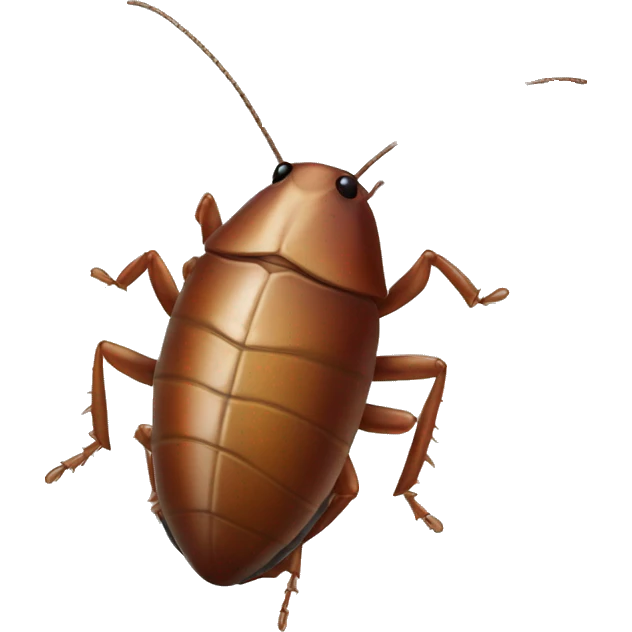 Cockroach with a necklace emoji