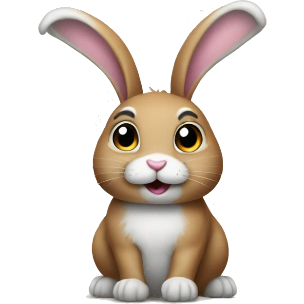 bunny with question mark emoji
