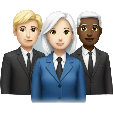 School board 3 people with white skin emoji