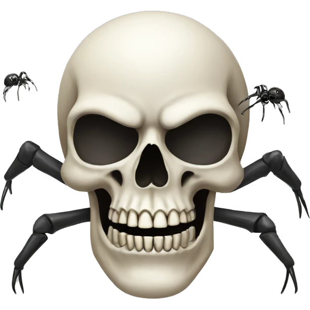 skull with spider emoji