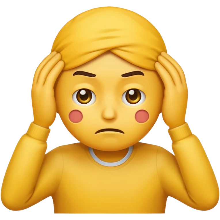 Emoji holding his forehead emoji