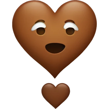 Brown heart emoji
