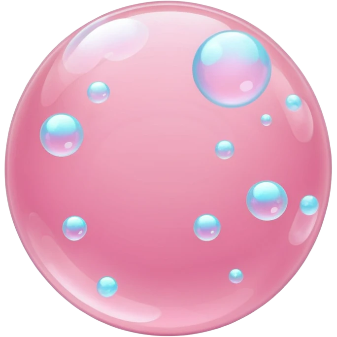 pastel pink bubbles emoji