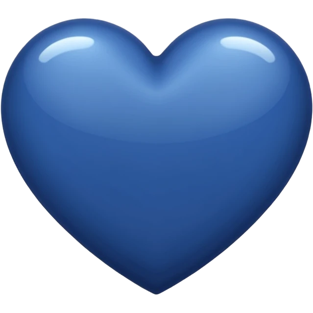 Navy blue heart emoji