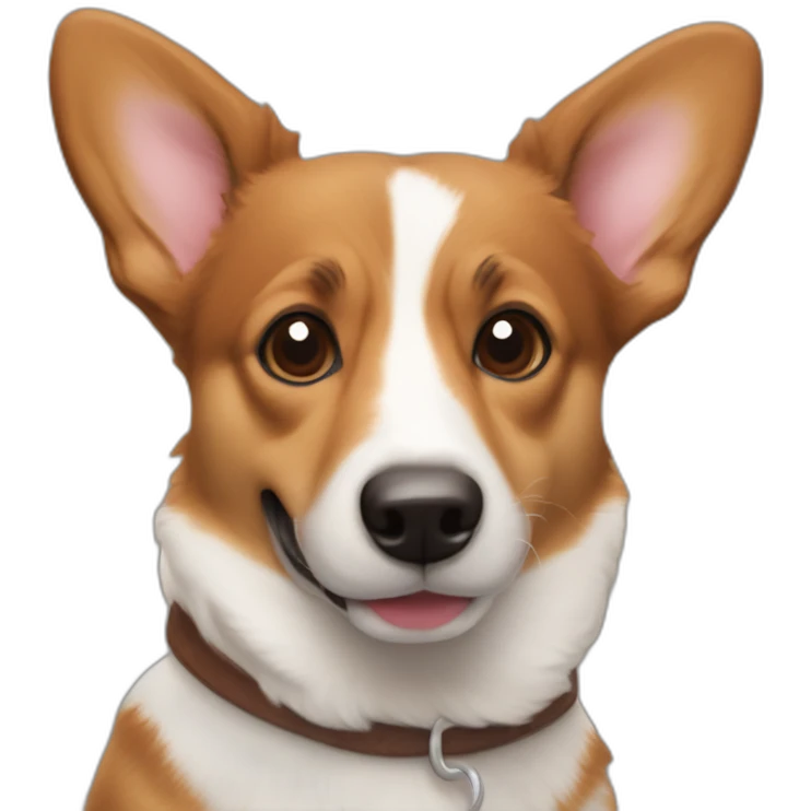 Corgi jack Russel mix all brown emoji