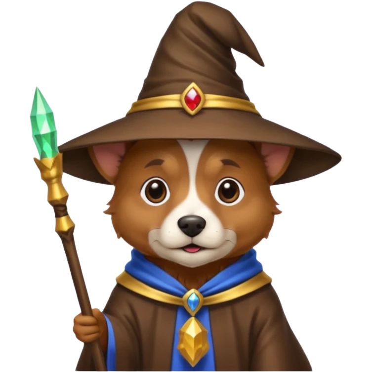 Dog wizard emoji
