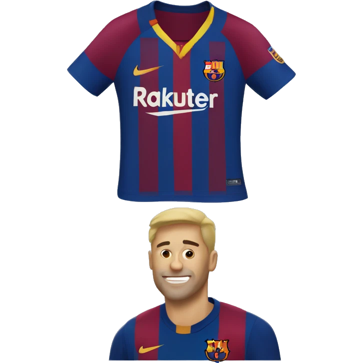 Fc Barcelona Shirt without the man wearing it emoji