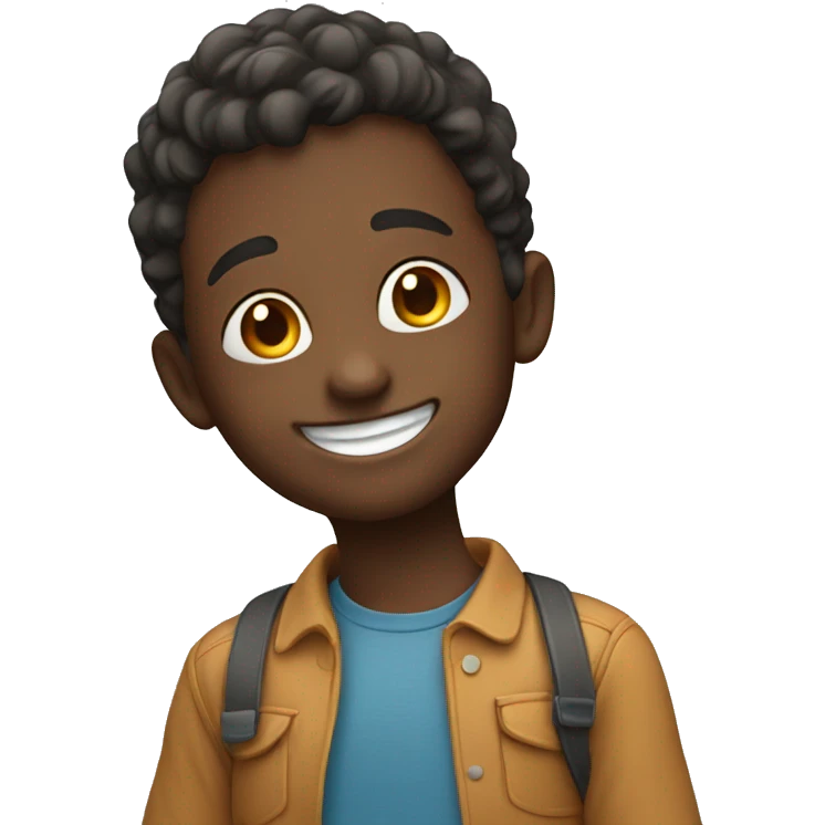 Happy boy detailing emoji