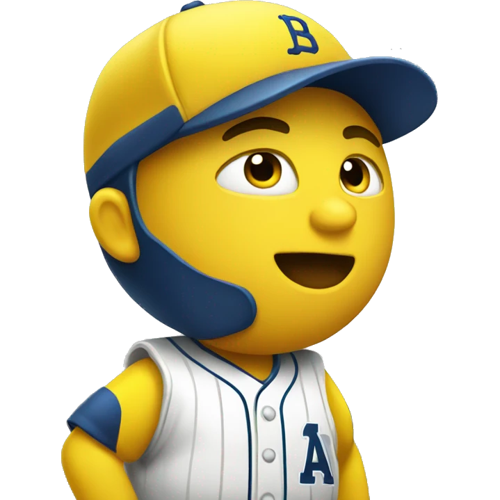 Yellow baseball emoji