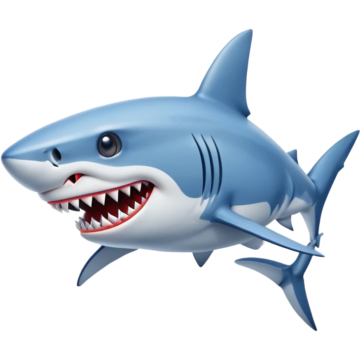A shark wearing blue nike sneakers emoji