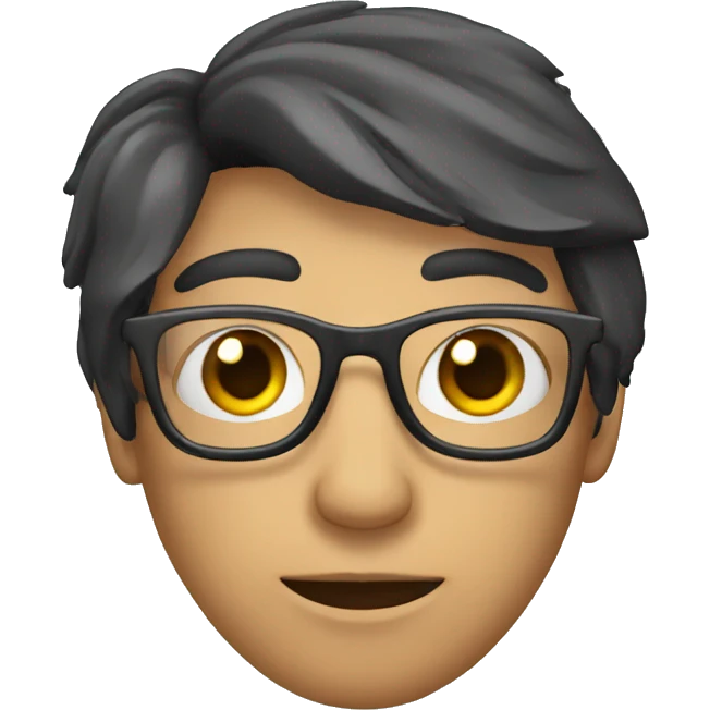 humano con lentes emoji