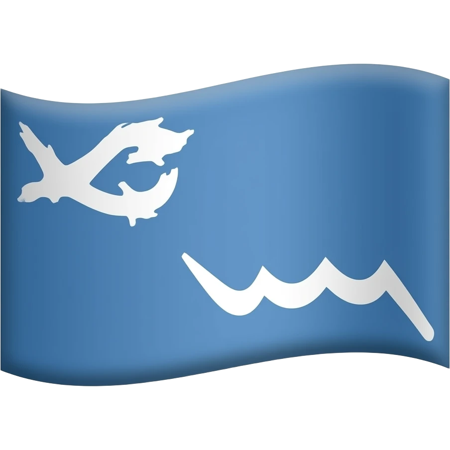 Флаг Пскова. Голубой флаг emoji