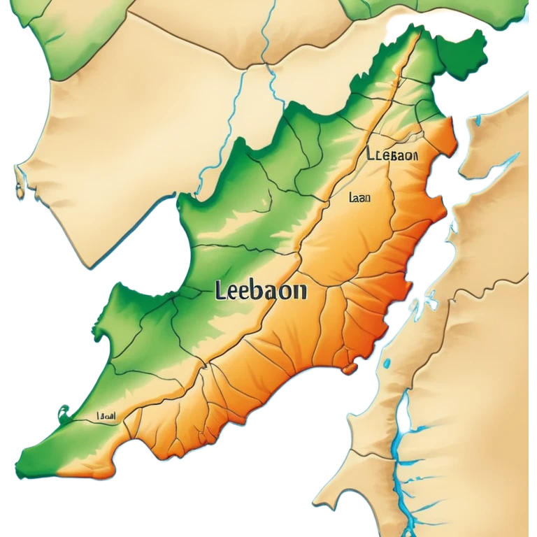 Lebanon map emoji